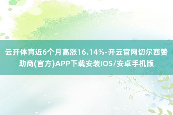 云开体育近6个月高涨16.14%-开云官网切尔西赞助商(官方)APP下载安装IOS/安卓手机版