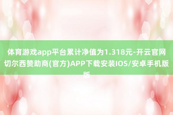 体育游戏app平台累计净值为1.318元-开云官网切尔西赞助商(官方)APP下载安装IOS/安卓手机版