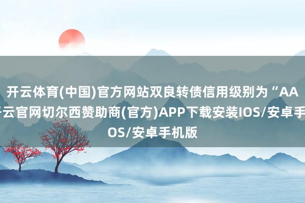 开云体育(中国)官方网站双良转债信用级别为“AA”-开云官网切尔西赞助商(官方)APP下载安装IOS/安卓手机版